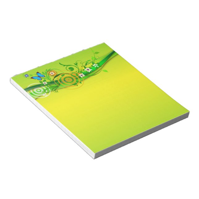 Frühjahr Frosch Notizblock (angewinkelt)