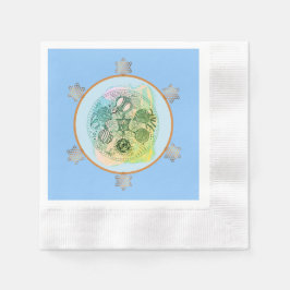 Frühjahr Grüner Abstrakter Pessach Seder Plättchen Serviette