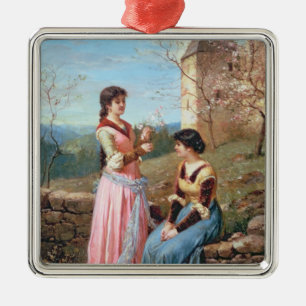 Frühjahr in Toskana Silbernes Ornament