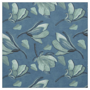 Frühjahr Magnolia blau Stoff