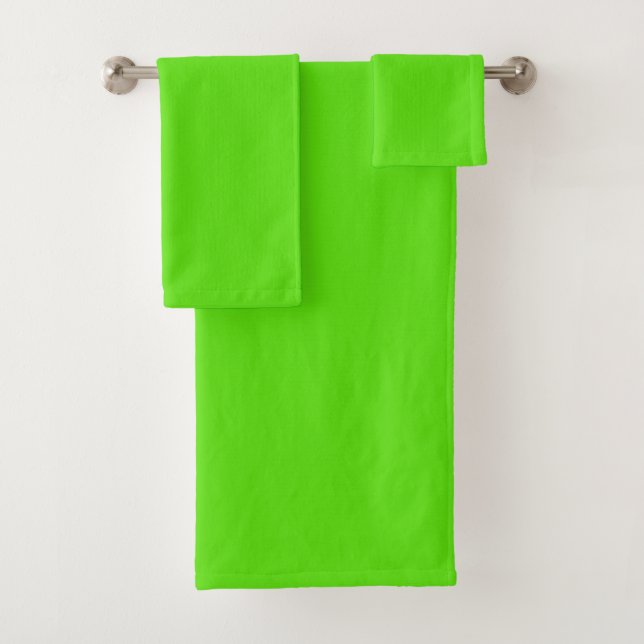 Frühjahr Neon Green Badewanne Handtuch Set (Insitu)