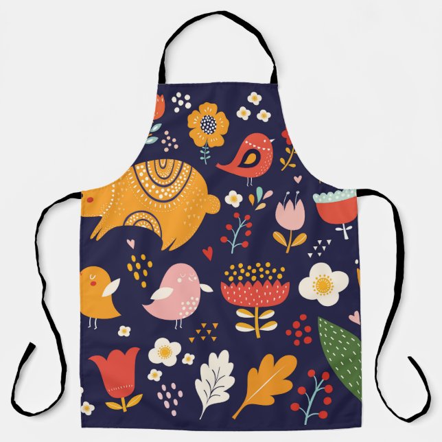 Frühjahr Ostern: Blume, Bollensammlung Schürze (Vorderseite)
