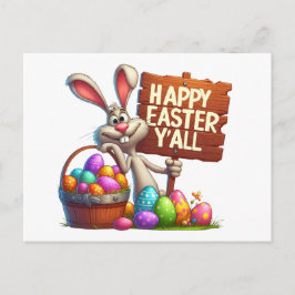 Frühjahr Ostern Handout - sehen Sie zurück! Postkarte