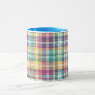 Frühjahr/Osterpaste kariert/Tartan Tasse