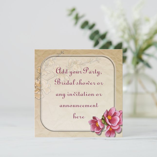 Frühjahr-Party oder Mehrzweckeinladung Einladung (Stehend Vorderseite)