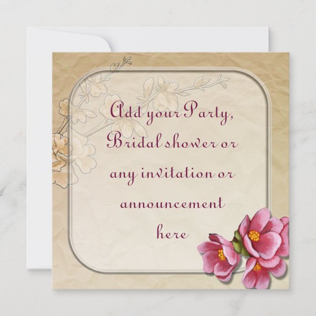 Frühjahr-Party oder Mehrzweckeinladung Einladung (Vorderseite)