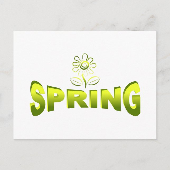 Frühjahr Postkarte (Vorderseite)