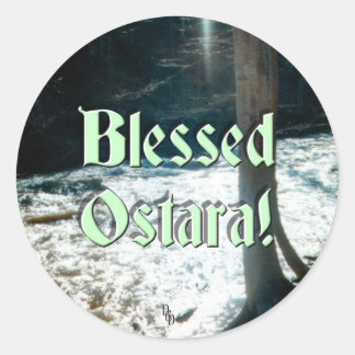 Frühjahr Runder Aufkleber