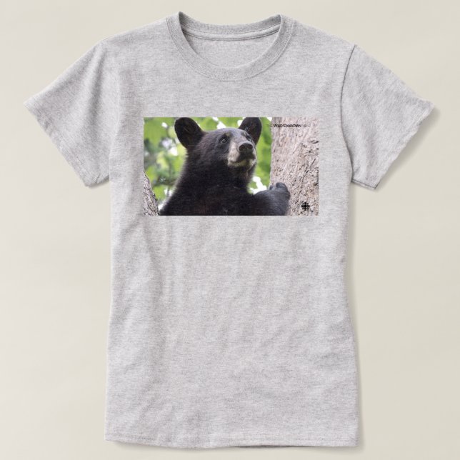 Frühjahr - Schwarzer Bär - Frauen T-Shirt (Design vorne)