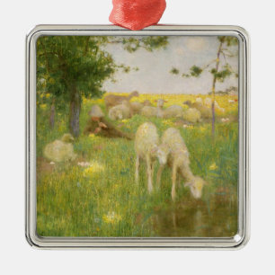 Frühjahr Silbernes Ornament