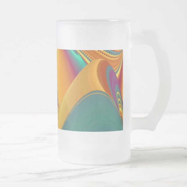 Frühjahr Sommer Blume Magie Mattglas Bierglas (Rechts)