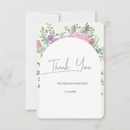 Frühjahr Sommer Floral Boho Garden Dankeskarte
