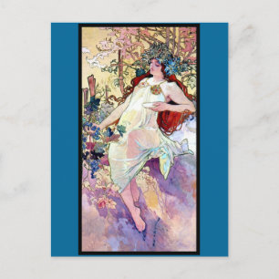 Frühjahr Sommer Winter Postkarte