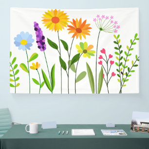 Frühjahr Sommerwilde Blume Banner