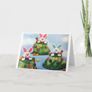 FRÜHJAHR, SONNENSCHAFT, GLÜCKLICH ****OSTERN*** FEIERTAGSKARTE