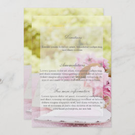 Frühjahr Vintage Blume Liebhaber Hochzeit Richtung Einladung