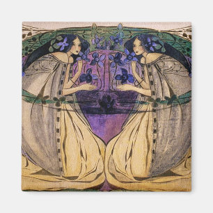 Frühjahr von Frances Macdonald Magnet