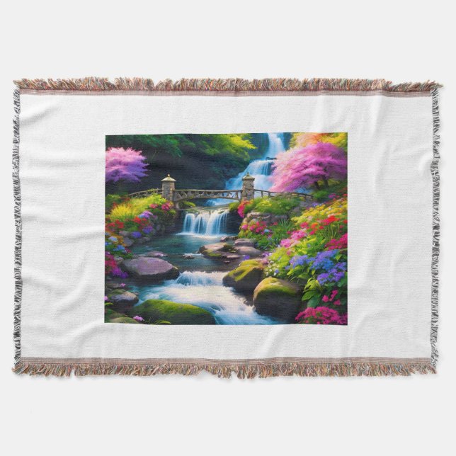 Frühjahr Wasserfall 1 Decke (Vorderseite)