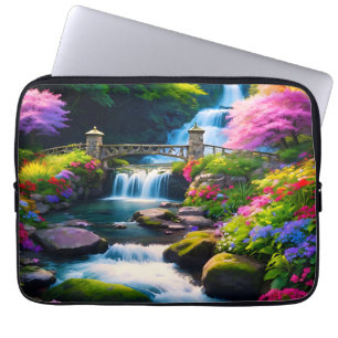 Frühjahr Wasserfall 1 Laptopschutzhülle
