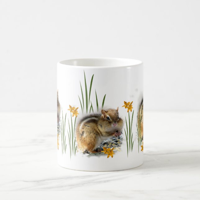FrühjahrChipmunk Kaffeetasse (Mittel)
