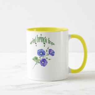 Frühjahrs-Blume-Tasse - Design "Spring Brings Hope Tasse