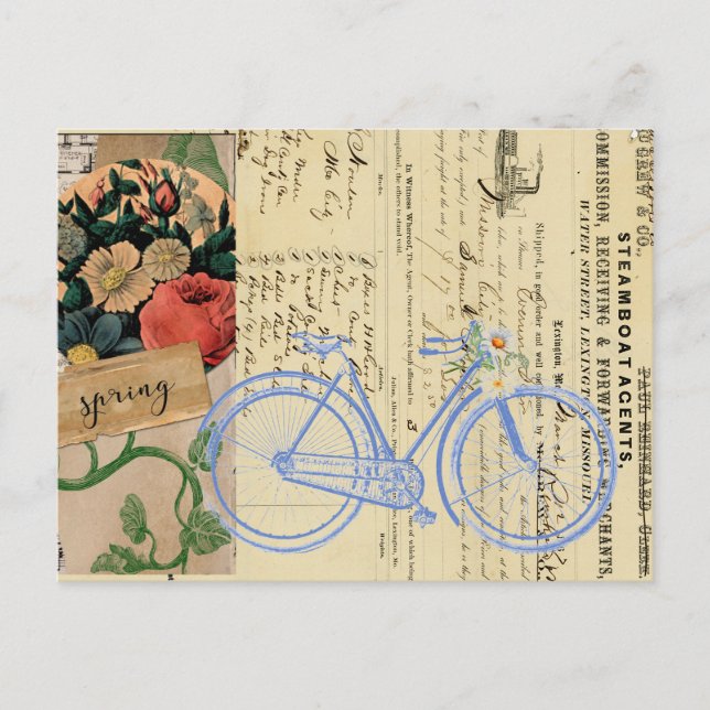 Frühjahrs-Fahrradkollektion Postkarte (Vorderseite)
