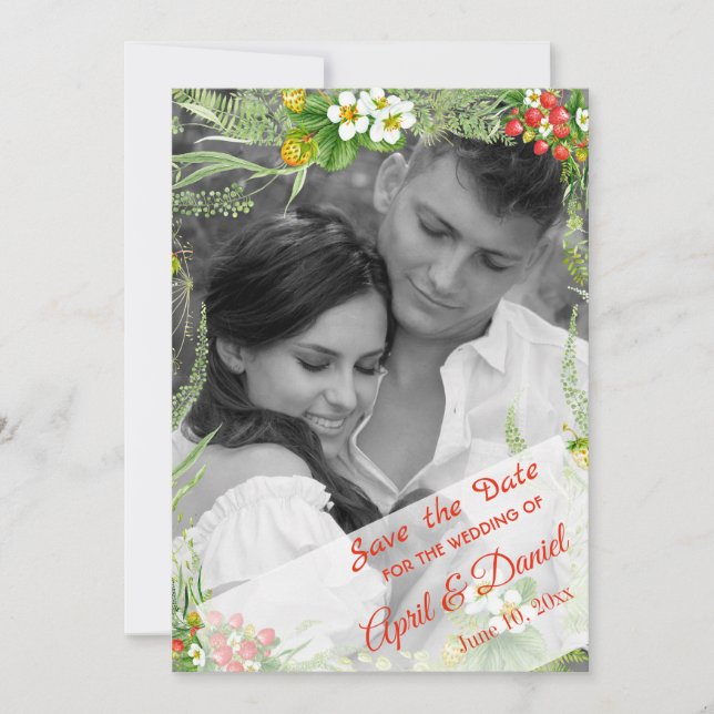 Frühjahrs-Foto Save the Date (Vorderseite)