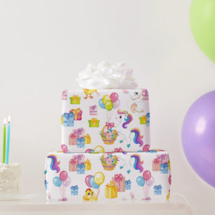 Frühjahrs-Geburtstagsfeier Geschenkpapier