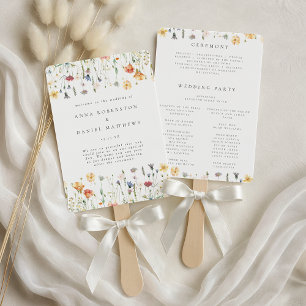 Frühjahrs-Hochzeitsprogramm mit fantasievollen Wil Fächer