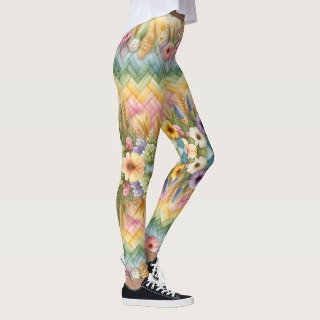 Frühjahrs-Osterfreude Leggings (Rechts)
