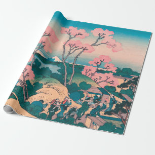 Frühjahrs-Picknick unter Kirschbaumblüten am Fuji Geschenkpapier
