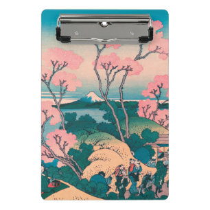 Frühjahrs-Picknick unter Kirschbaumblüten am Fuji Mini Klemmbrett