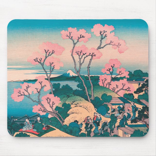 Frühjahrs-Picknick unter Kirschbaumblüten am Fuji Mousepad (Vorne)