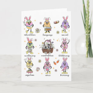 Frühjahrs-Sprachtherapeut Osterhase Sl Karte