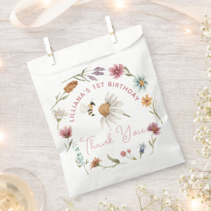 Frühjahrs-Wildblume Geburtstag Vielen Dank Geschenktütchen