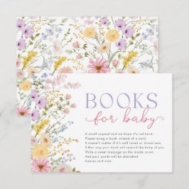 Frühjahrs-Wildflower-Baby-in- Blüte-Buch-Anfrage Begleitkarte