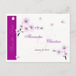 Frühjahrsankündigung Save the Date Hochzeitsankünd Ankündigungspostkarte