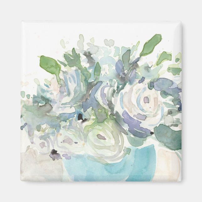 Frühjahrsanordnung - Aquarellbouquet Magnet (Vorne)