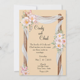 Frühjahrsblumen Einladung zum Hochzeitsfeiern