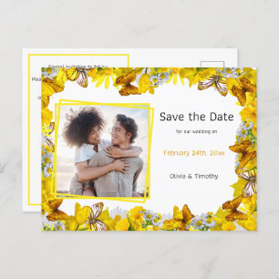 Frühjahrsblumen QR-Code Foto Ankündigung