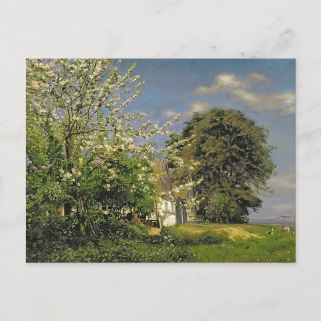 Frühjahrsblüte 1908 postkarte (Vorderseite)