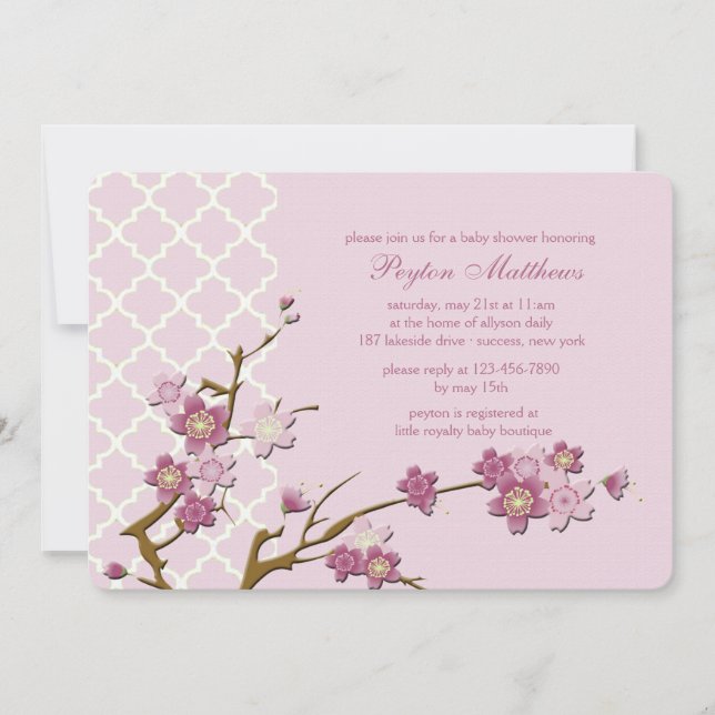 Frühjahrsblüte Einladung (Vorderseite)