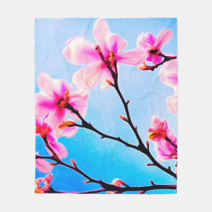 Frühjahrsblüte Fleecedecke