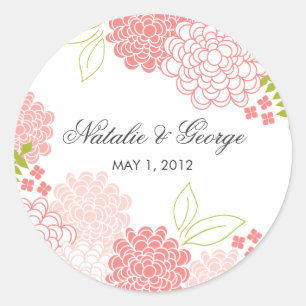 Frühjahrsblüte Gastgeschenk Hochzeit Sticker