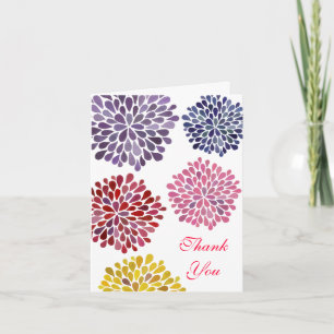 Frühjahrsblüten Hochzeit Danke Note Card