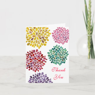 Frühjahrsblüten Hochzeit Danke Note Card