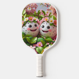 Frühjahrsblüten Pickleball - Frische und blumenrei Schläger