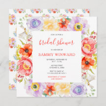 Frühjahrsblüten Wildblumen Brautparty