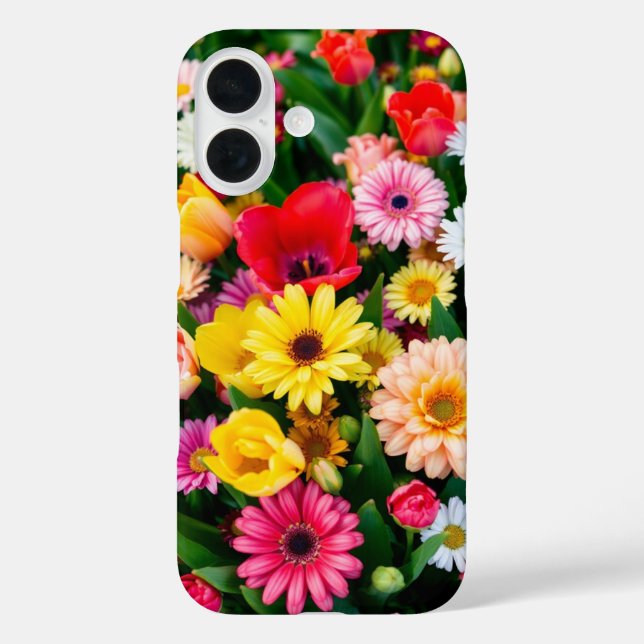 Frühjahrsblutexplosion - lebhafte Blume Mix Case-Mate iPhone Hülle (Rückseite)