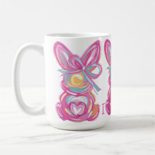 Frühjahrsbrunnen personalisiert mit einem ersten kaffeetasse